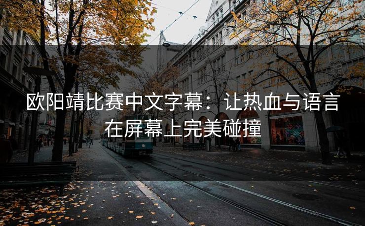 欧阳靖比赛中文字幕：让热血与语言在屏幕上完美碰撞